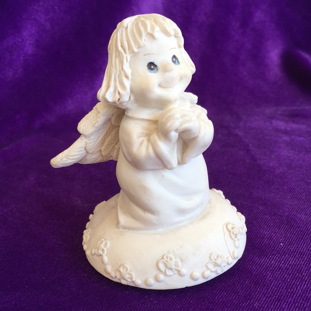 Kneeling & Praying Winged Angel Figurine